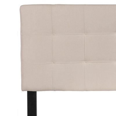 Full Headboard-beige Fabric