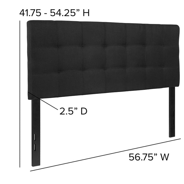 Full Headboardblack Fabric Miramar Office