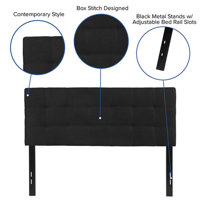 Full Headboard-black Fabric