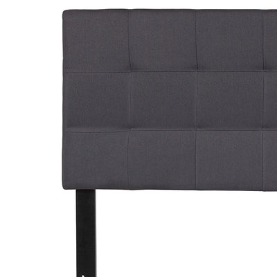 Full Headboard-gray Fabric