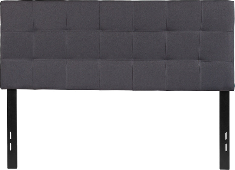 Full Headboard-gray Fabric