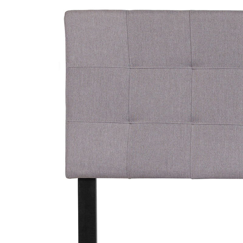 Full Headboard-gray Fabric