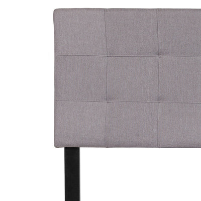 Full Headboard-gray Fabric