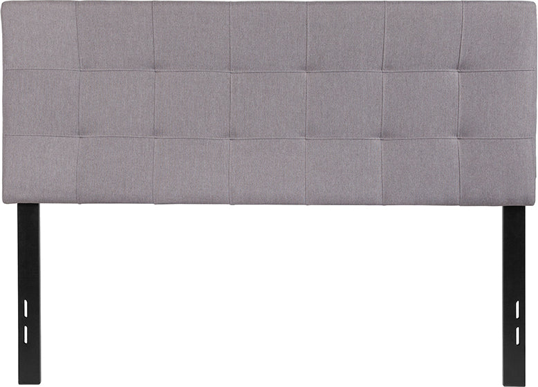 Full Headboard-gray Fabric