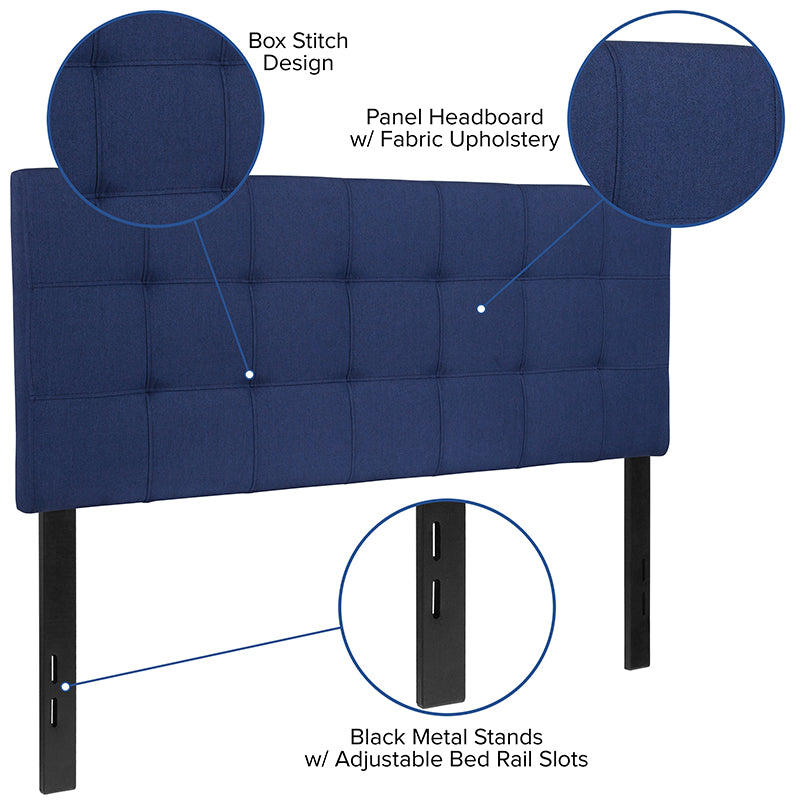 Full Headboard-navy Fabric