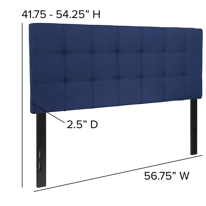 Full Headboard-navy Fabric