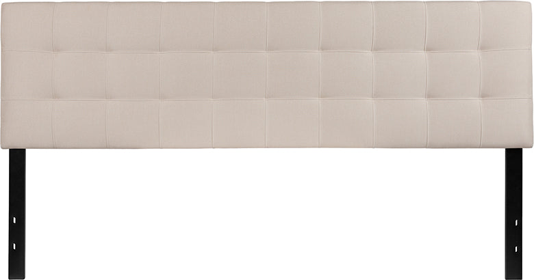 King Headboard-beige Fabric