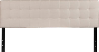 King Headboard-beige Fabric