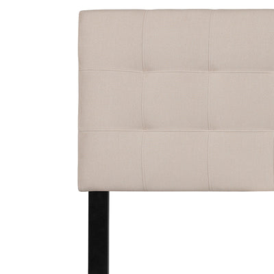 King Headboard-beige Fabric