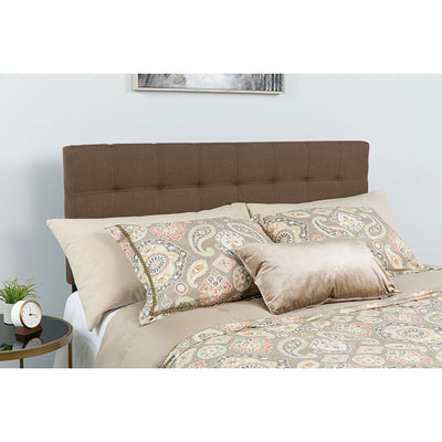 King Headboard-brown Fabric
