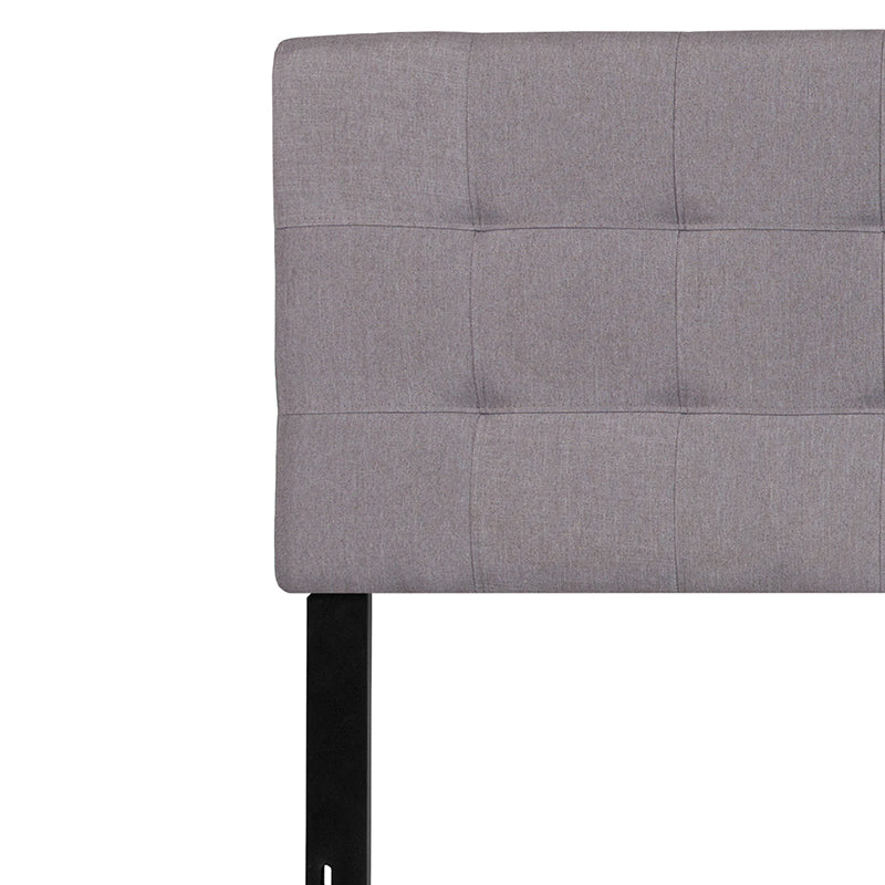 King Headboard-gray Fabric