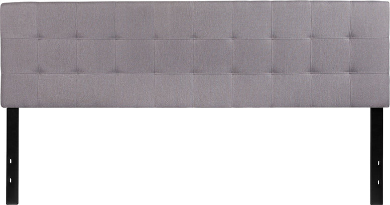 King Headboard-gray Fabric