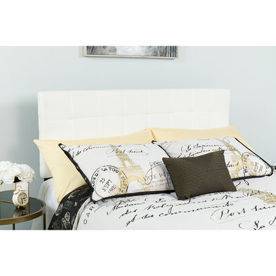 King Headboard-white Fabric