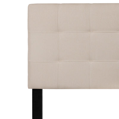 Queen Headboard-beige Fabric