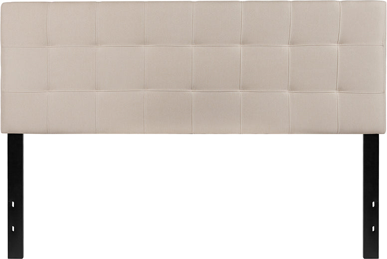 Queen Headboard-beige Fabric