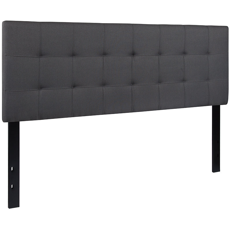 Queen Headboard-gray Fabric