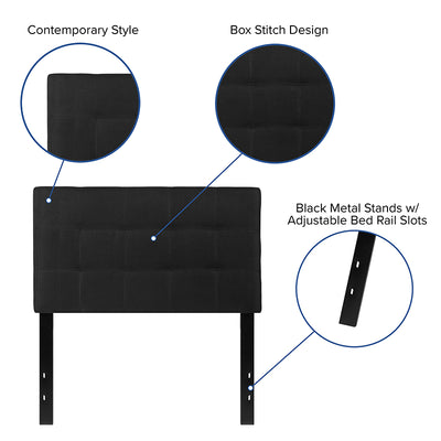 Twin Headboard-black Fabric
