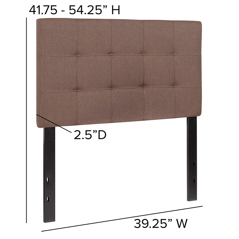 Twin Headboard-camel Fabric