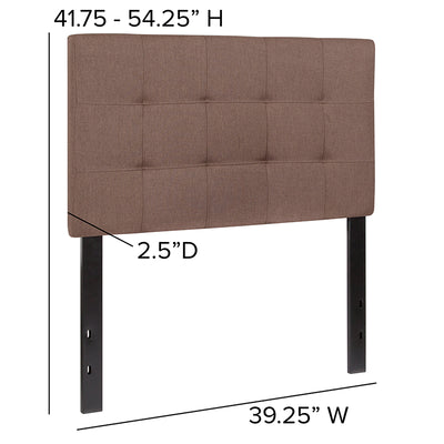 Twin Headboard-camel Fabric