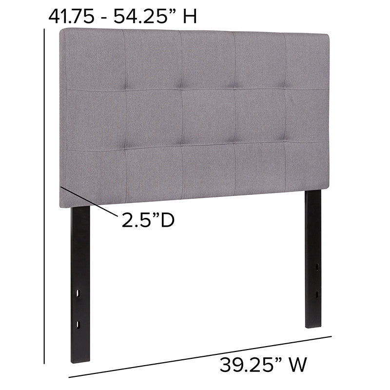 Twin Headboard-gray Fabric