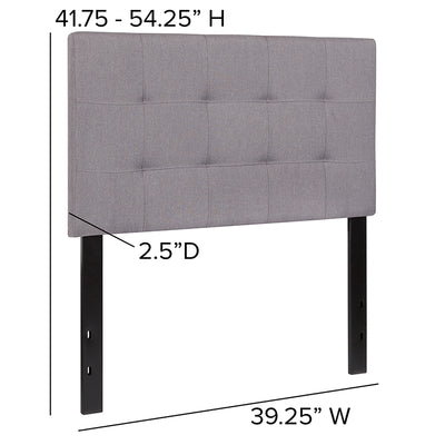Twin Headboard-gray Fabric