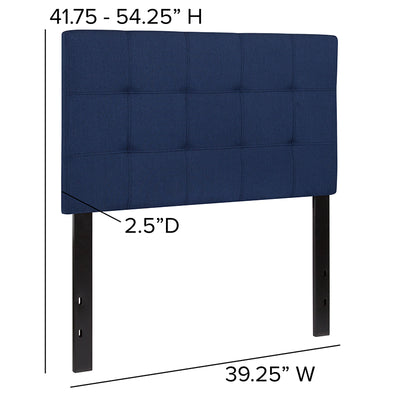 Twin Headboard-navy Fabric
