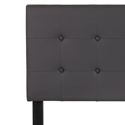 Full Headboard-gray Vinyl