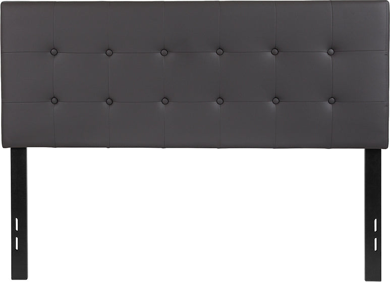 Full Headboard-gray Vinyl