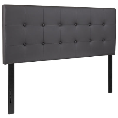 Full Headboard-gray Vinyl