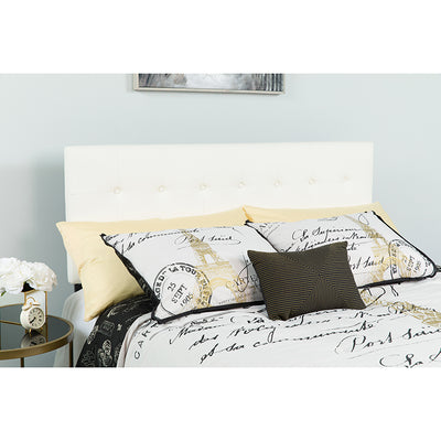 Full Headboard-white Vinyl
