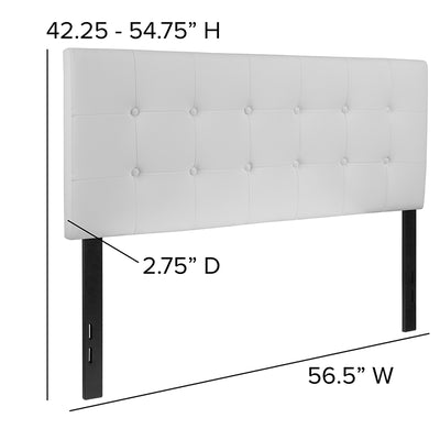 Full Headboard-white Vinyl