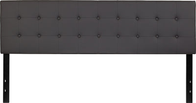 King Headboard-gray Vinyl