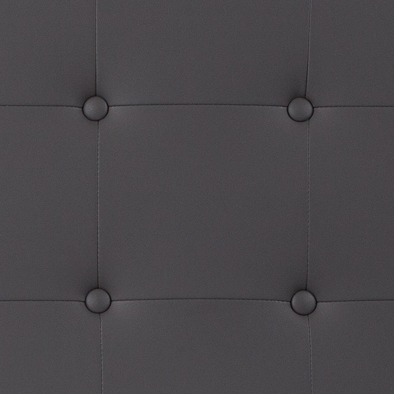 King Headboard-gray Vinyl