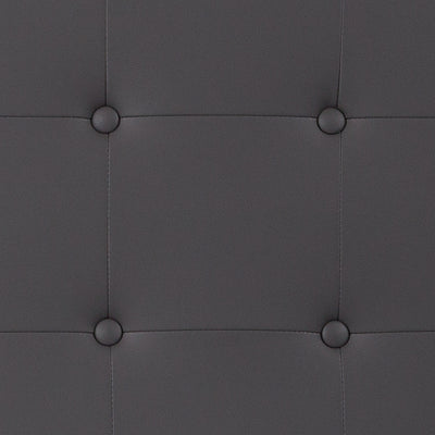 King Headboard-gray Vinyl