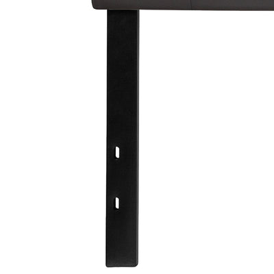 King Headboard-gray Vinyl