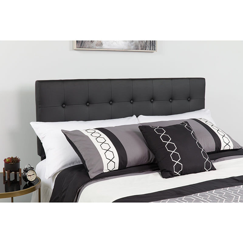 Queen Headboard-black Vinyl