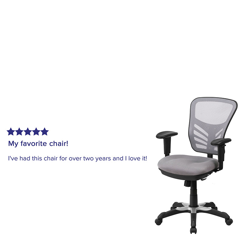 Gray Mid-back Mesh Chair