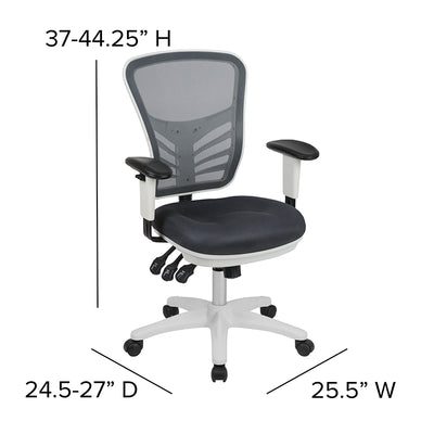 Gray/white Mesh Office Chair