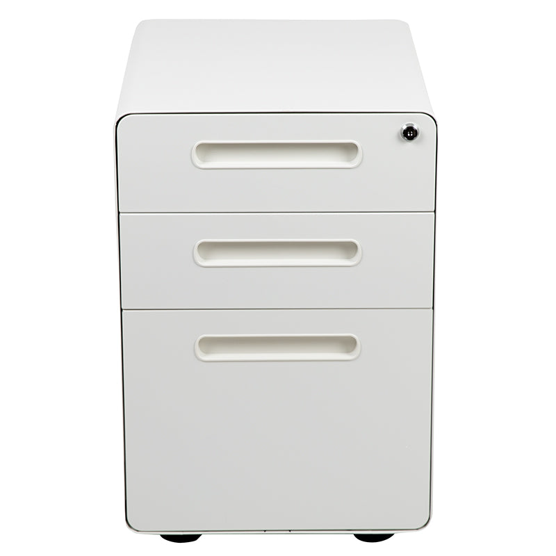 3-drawer Filing Cabinet-white