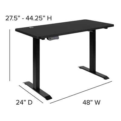 Black Electric Standing Desk