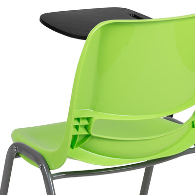 Green Tablet Arm Chair