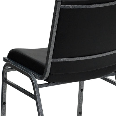 Black Vinyl Stack Chair