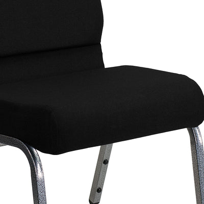 Black Fabric Church Chair