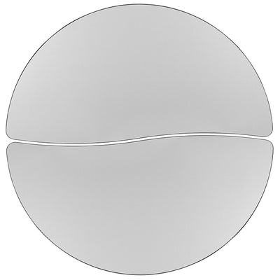 2pc 48" Circle Grey Table Set