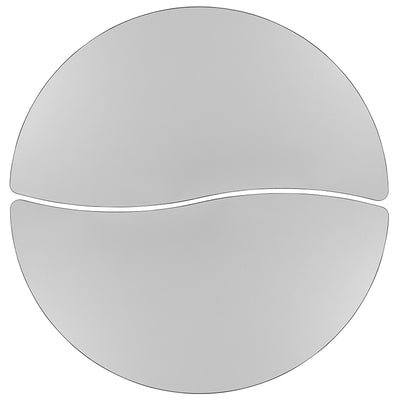 2pc 60" Circle Grey Table Set