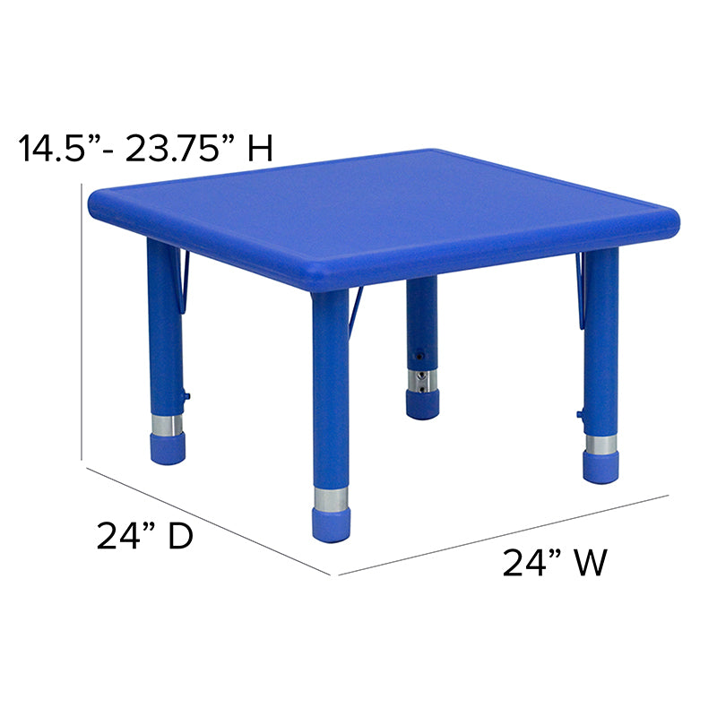 24sq Blue Activity Table Set