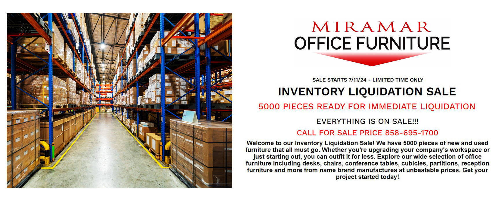 Miramar Office Furniture and Furniture Liquidators San Diego, CA
