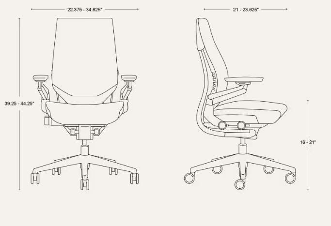 Pre Owned Steelcase Gesture - Office Furniture - Navy Blue - Black Base
