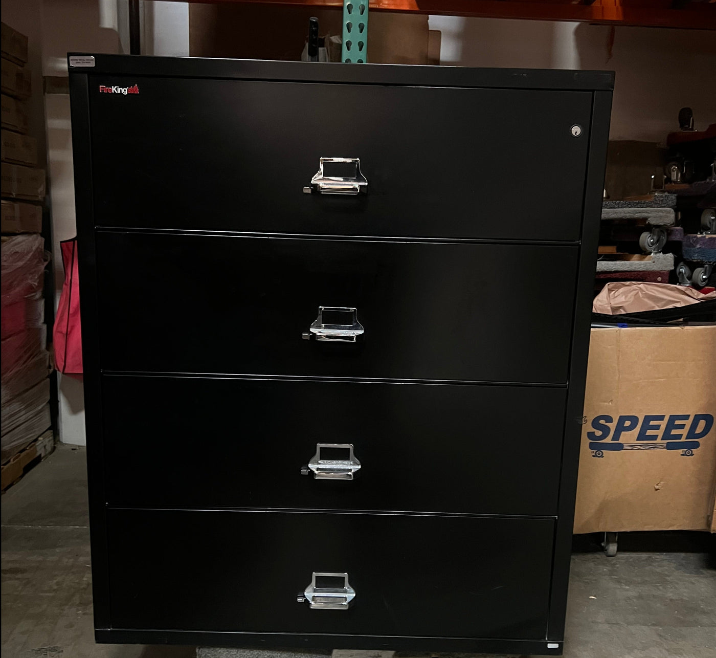 PRE OWNED FIRE KING LATERAL FILE CABINET