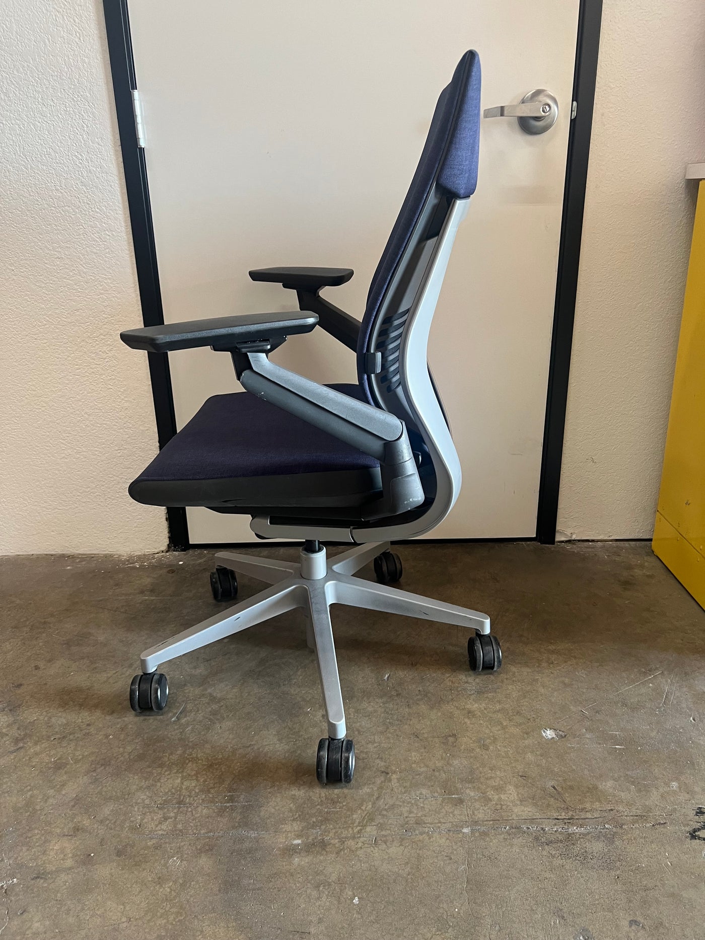 Pre Owned Steelcase Gesture - Navy Blue- Silver Base